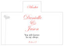 Personalized Orchid Rectangle Wine Wedding Label 4.25x3